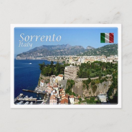 IT Italië - kust van Sorrento Amalfi - Briefkaart (Voorkant)