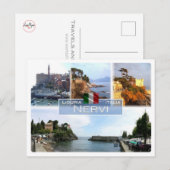 IT Italië - Liguria - Nervi - Briefkaart (Voorkant / Achterkant)