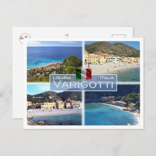 IT Italië - Liguria - Varigotti - Briefkaart (Voorkant / Achterkant)