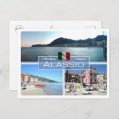 IT Italië - Ligurië - Alassio - Briefkaart (Voorkant / Achterkant)