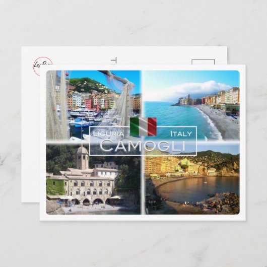 IT Italië - Ligurië - Camogli - Briefkaart (Voorkant / Achterkant)