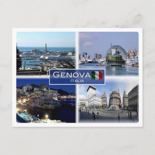 IT Italië - Ligurië - Genova Briefkaart (Voorkant)
