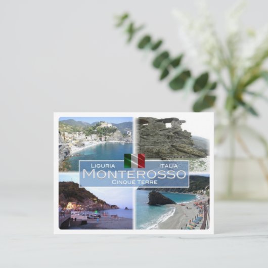 IT Italië - Ligurië - Monterosso - Briefkaart (Staand voorkant)