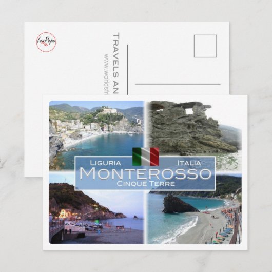 IT Italië - Ligurië - Monterosso - Briefkaart (Voorkant / Achterkant)