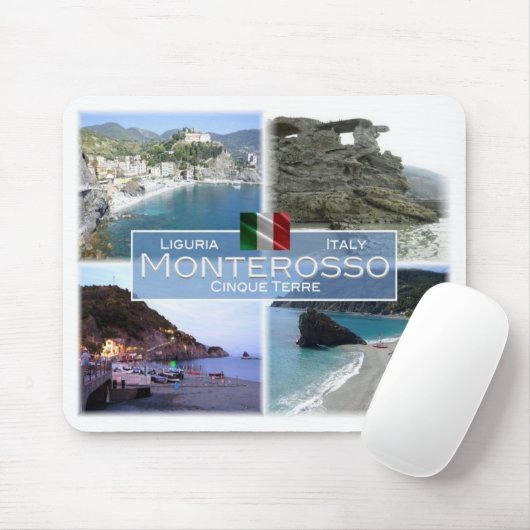 IT Italië - Ligurië - Monterosso - Muismat (Met muis)