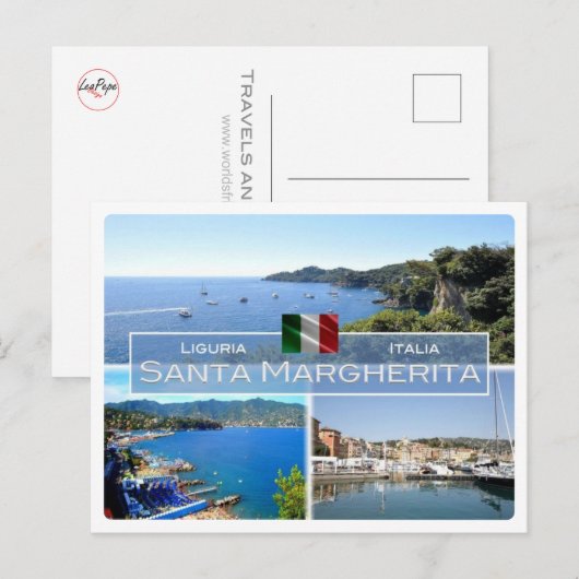 IT Italië - Ligurië - Sinterland Santa Margherita Briefkaart (Voorkant / Achterkant)