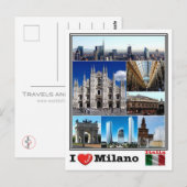 IT Italië - Milaan - Briefkaart (Voorkant / Achterkant)