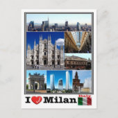 IT Italië — Milaan — Briefkaart (Voorkant)