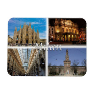 IT Italië - Milaan - Duomo - Sforza Castle - Magneet