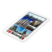 IT Italië - Milaan - I Love Mosaic - Magneet (Linkerzijde)
