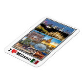 IT Italië - Milaan - ik hou van mozaïek - Magneet (Linkerzijde)