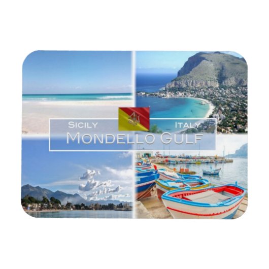 IT Italië - Mondello Gulf - Magneet (Horizontaal)