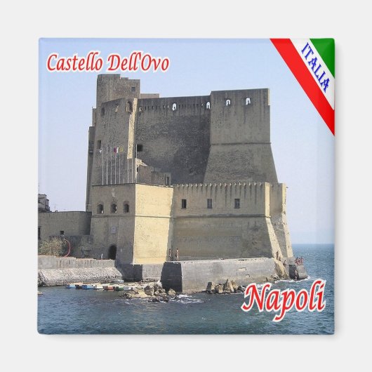 IT - Italië - Napels - Castle dell'Ovo Magneet (Voorkant)