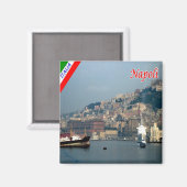 IT - Italië - Napels - Haven Magneet (Voorkant / Achterkant)