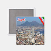 IT - Italië - Napels - Historisch centrum van Pano Magneet (Voorkant / Achterkant)