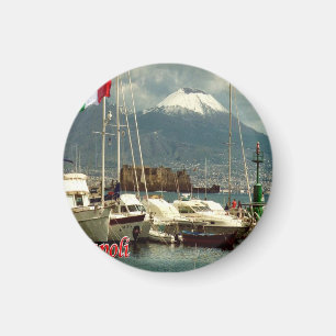 IT - Italië - Napels - met Vesuvius Harbour-Uitzi Magneet