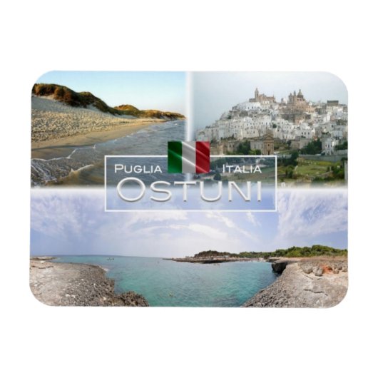 IT Italië - Ostuni - Magneet (Horizontaal)
