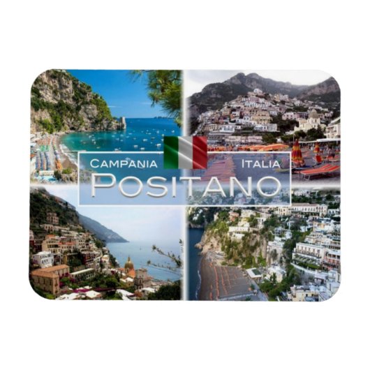 IT Italië - Positano - Magneet (Horizontaal)