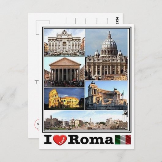 IT Italië - Roma - Briefkaart (Voorkant / Achterkant)