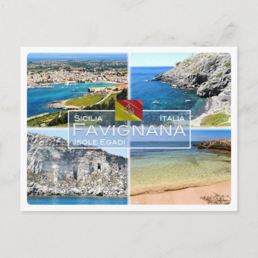 IT Italië - Sicilië - Isole Egadi - Favignana - Briefkaart (Voorkant)