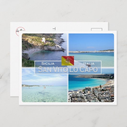 IT Italië - Sicilië - San Vito Lo Capo - Briefkaart (Voorkant / Achterkant)