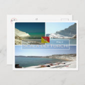 IT Italië - Sicilië - Scala dei Turchi - Briefkaart (Voorkant / Achterkant)