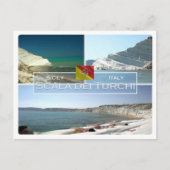 IT Italië - Sicilië - Scala dei Turchi - Briefkaart (Voorkant)