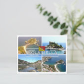 IT Italië - Sicilië - Taormina - Isola Bella - Briefkaart (Staand voorkant)