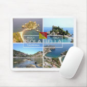 IT Italië - Sicilië - Taormina - Isola Bella - Muismat (Met muis)