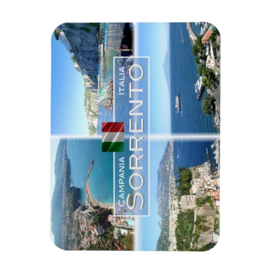 IT Italië - Sorrento - Napoli - Vesuvio - Magneet (Verticaal)