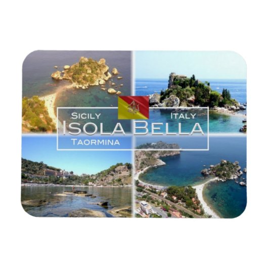 IT Italië - Taormina - Isola Bella - Magneet (Horizontaal)