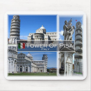 IT Italië - Toscane - Pisa - de Leaning Tower - Muismat