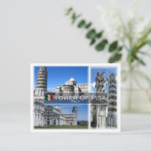 IT Italië - Tuscany - The Leaning Tower Of Pisa Briefkaart (Staand voorkant)