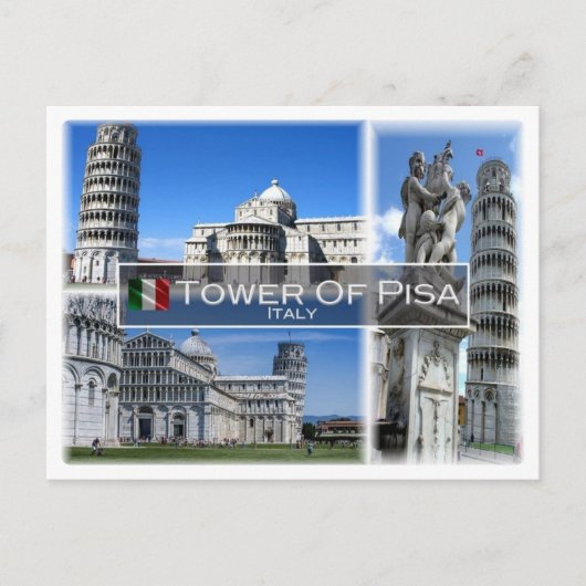 IT Italië - Tuscany - The Leaning Tower Of Pisa Briefkaart (Voorkant)