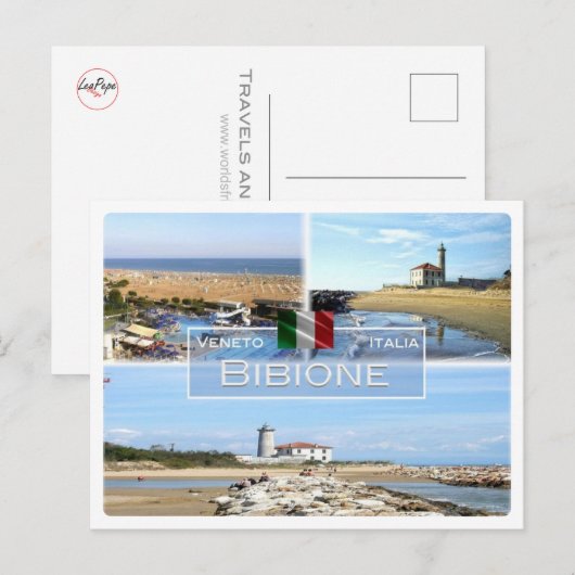 IT Italië - Veneto - Bibione - Briefkaart (Voorkant / Achterkant)