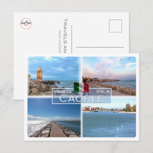 IT Italië - Veneto - Caorle - Briefkaart (Voorkant / Achterkant)