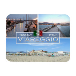 IT Italië - Viareggio - Pier en Marina Tourist - Magneet