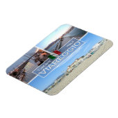 IT Italië - Viareggio - Pier en Marina Tourist - Magneet (Linkerzijde)