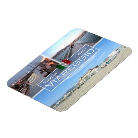 IT Italië - Viareggio - Pier en Marina Tourist - Magneet (Linkerzijde)