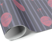 IT - Je zweeft naar ballon gestreept patroon Cadeaupapier (Rol Hoek)