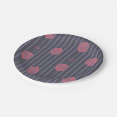 IT - Je zweeft naar ballon gestreept patroon Papieren Bordje (Gekanteld)