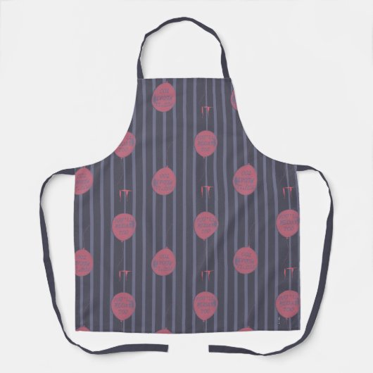 IT - Je zweeft naar ballon gestreept patroon Schort (Voorkant)