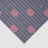 IT - Je zweeft naar ballon gestreept patroon Tissuepapier (Detail)