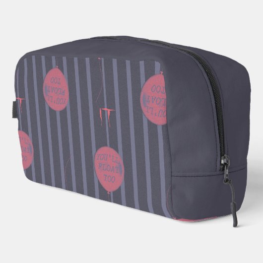 IT - Je zweeft naar ballon gestreept patroon Toilettasje (Rechterhoek)