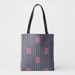 IT - Je zweeft naar ballon gestreept patroon Tote Bag