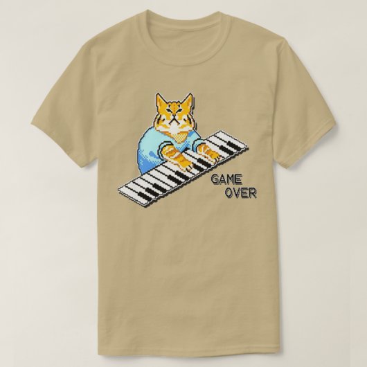 IT-kroewdalen naar een pianolat ontwerp beschikbaa T-shirt (Design voorkant)
