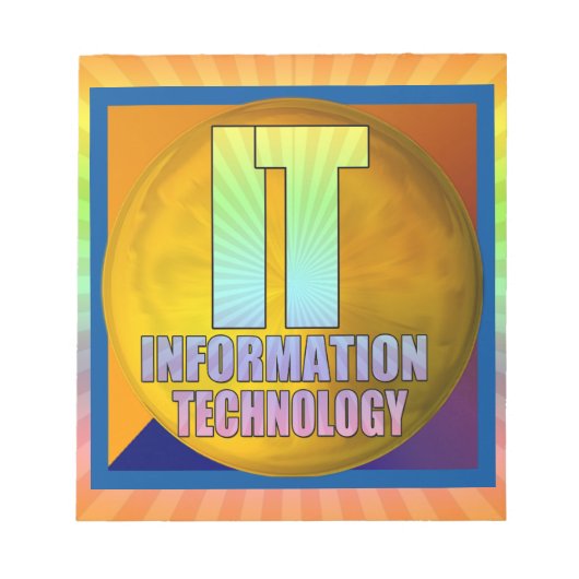 IT-LOGO - INFORMATIETECHNOLOGIE NOTITIEBLOK (Voorkant)
