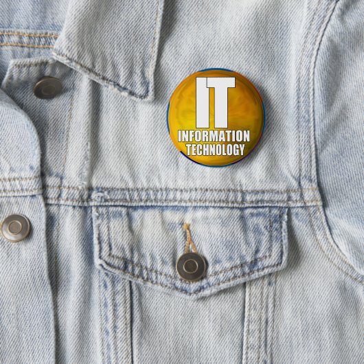 IT-LOGO - INFORMATIETECHNOLOGIE RONDE BUTTON 5,7 CM (In situ)