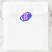 IT-LOGO ORB/SWOOSH-INFORMATIETECHNOLOGIE RONDE STICKER (Tas)
