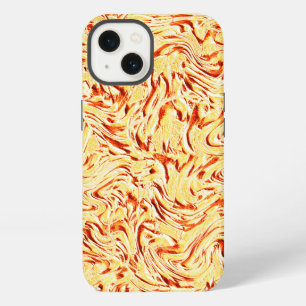 It loks like a halved cabbage, yellow and coral iPhone 13 hoesje